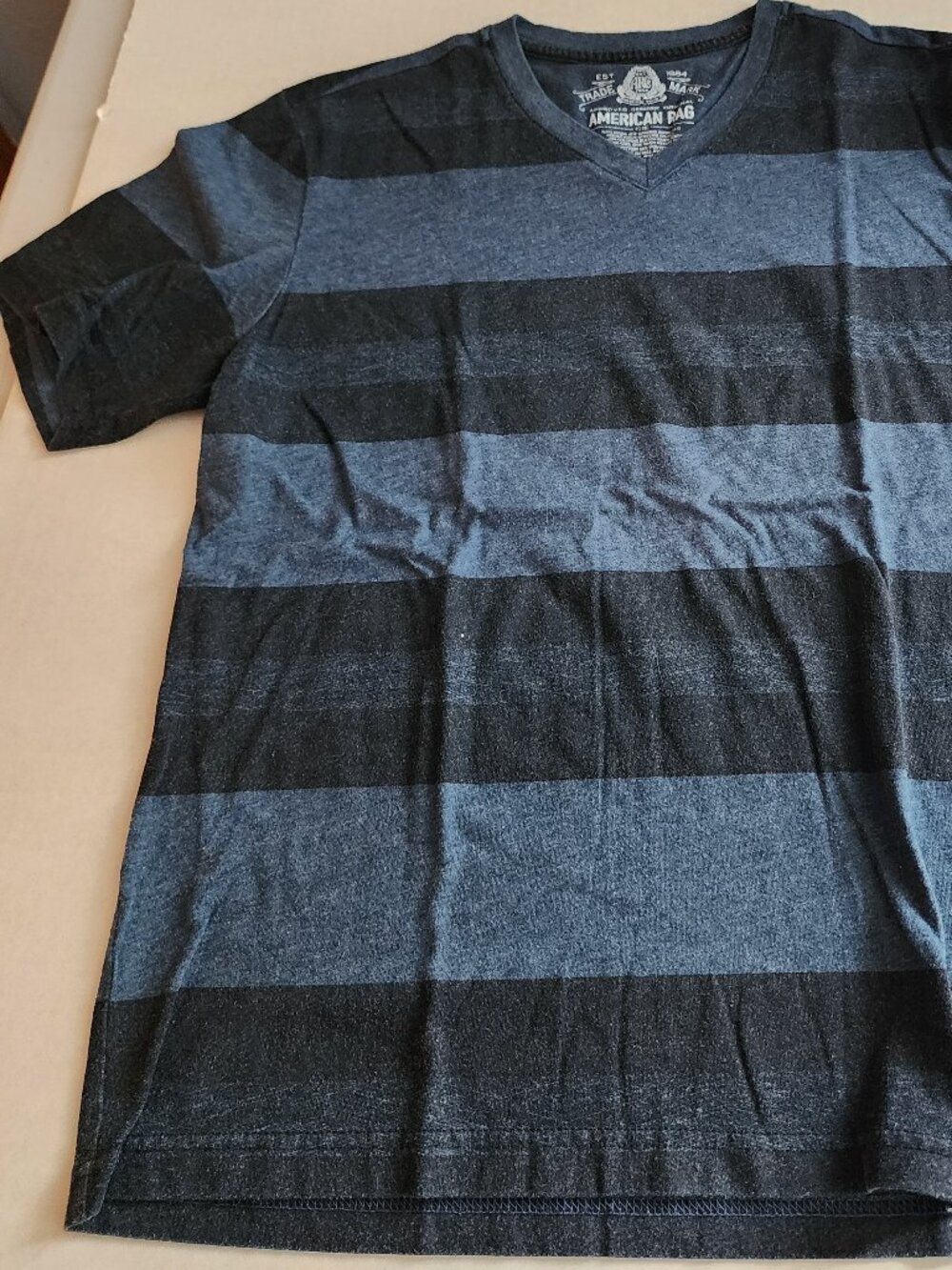 American Rag Blue Black Boys shirt Boys XL Preowned EUC no holes rips stains